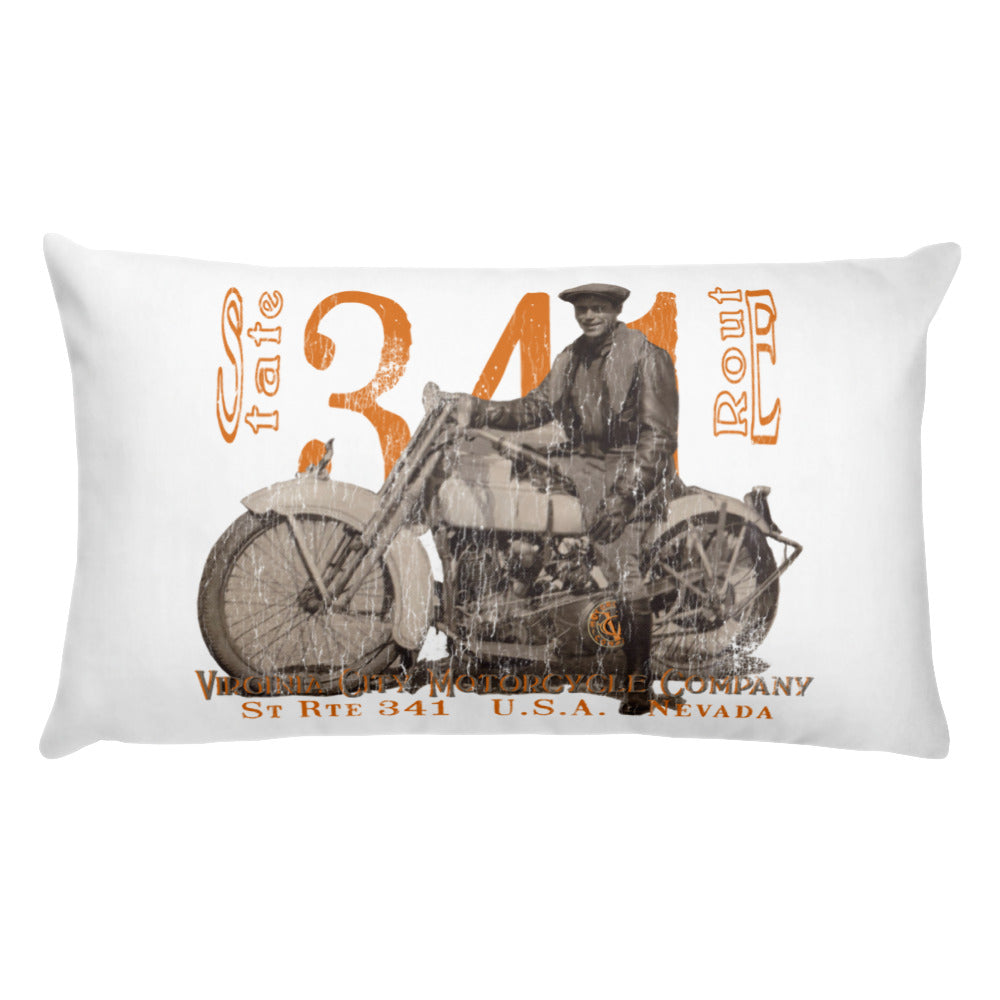 J-Model Harley "Polly" - Filled Motorcycle Throw Pillow Virginia City Motorcycle Company