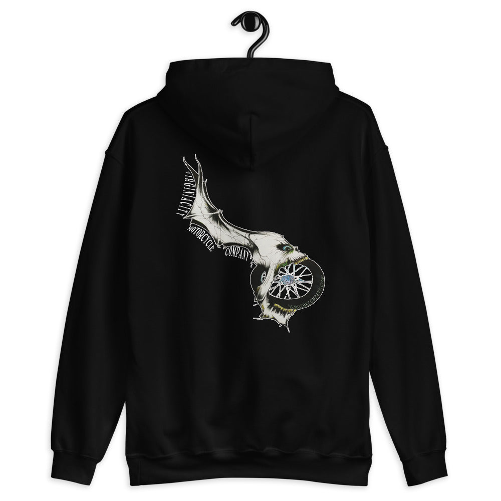 Eat This Fkr! - Skull Pullover Hoodie Virginia City Motorcycle Company