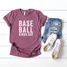 Baseball Kinda Day | Short Sleeve Crew Neck Olive and Ivory Retail