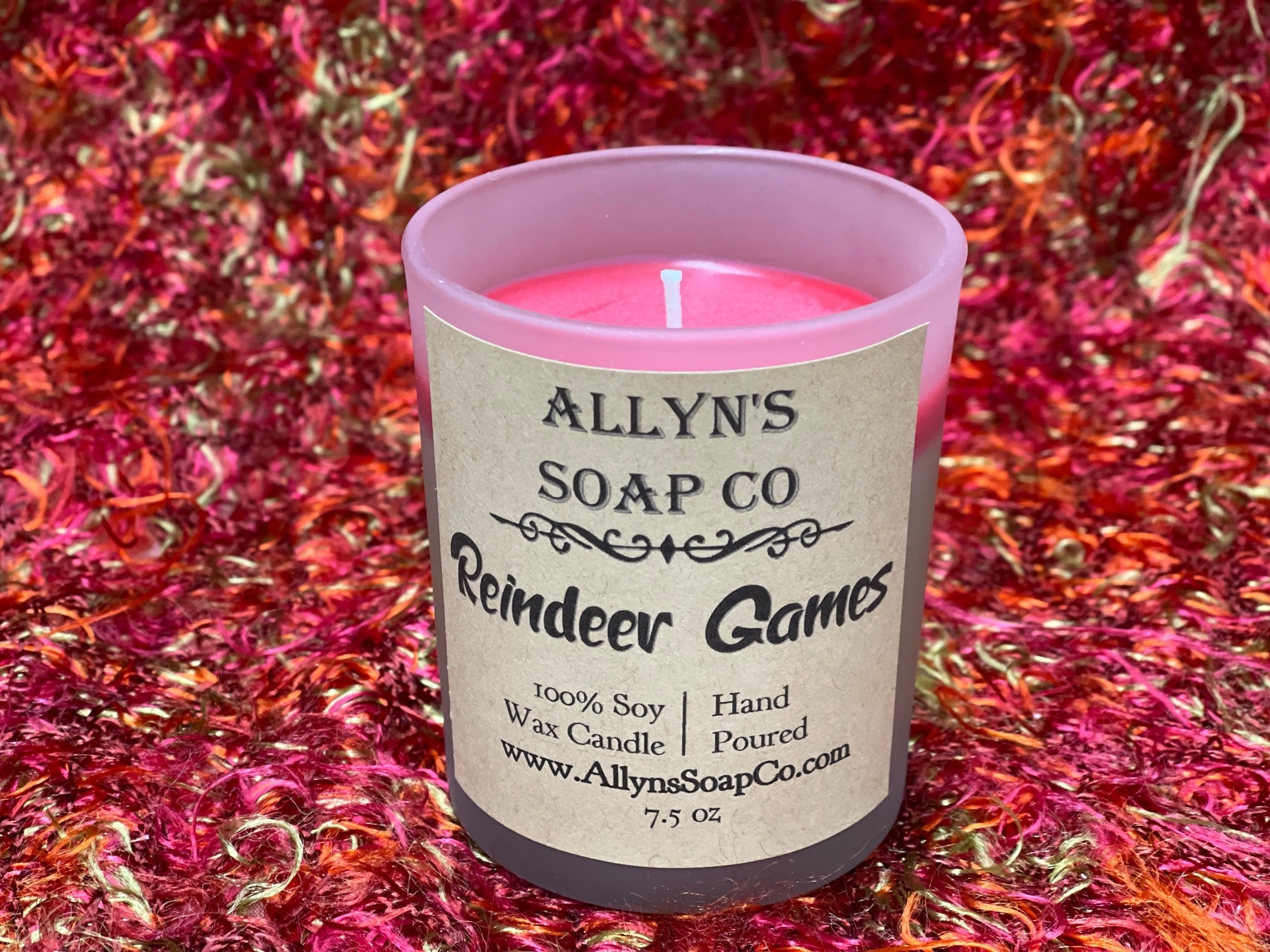 Reindeer Games Soy Wax Candle Allyn's Soap Co