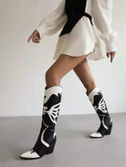 Retro Pattern Cowboy Western Boots For Women Fashionella