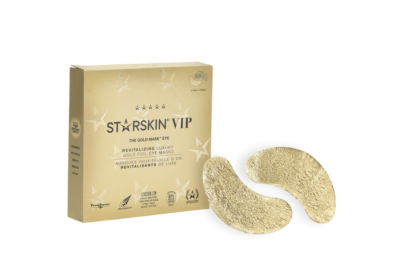 STARSKIN VIP THE GOLD MASK™ Eye Mask, Revitalizing Luxury Gold Foil Eye Mask Grace Beauty