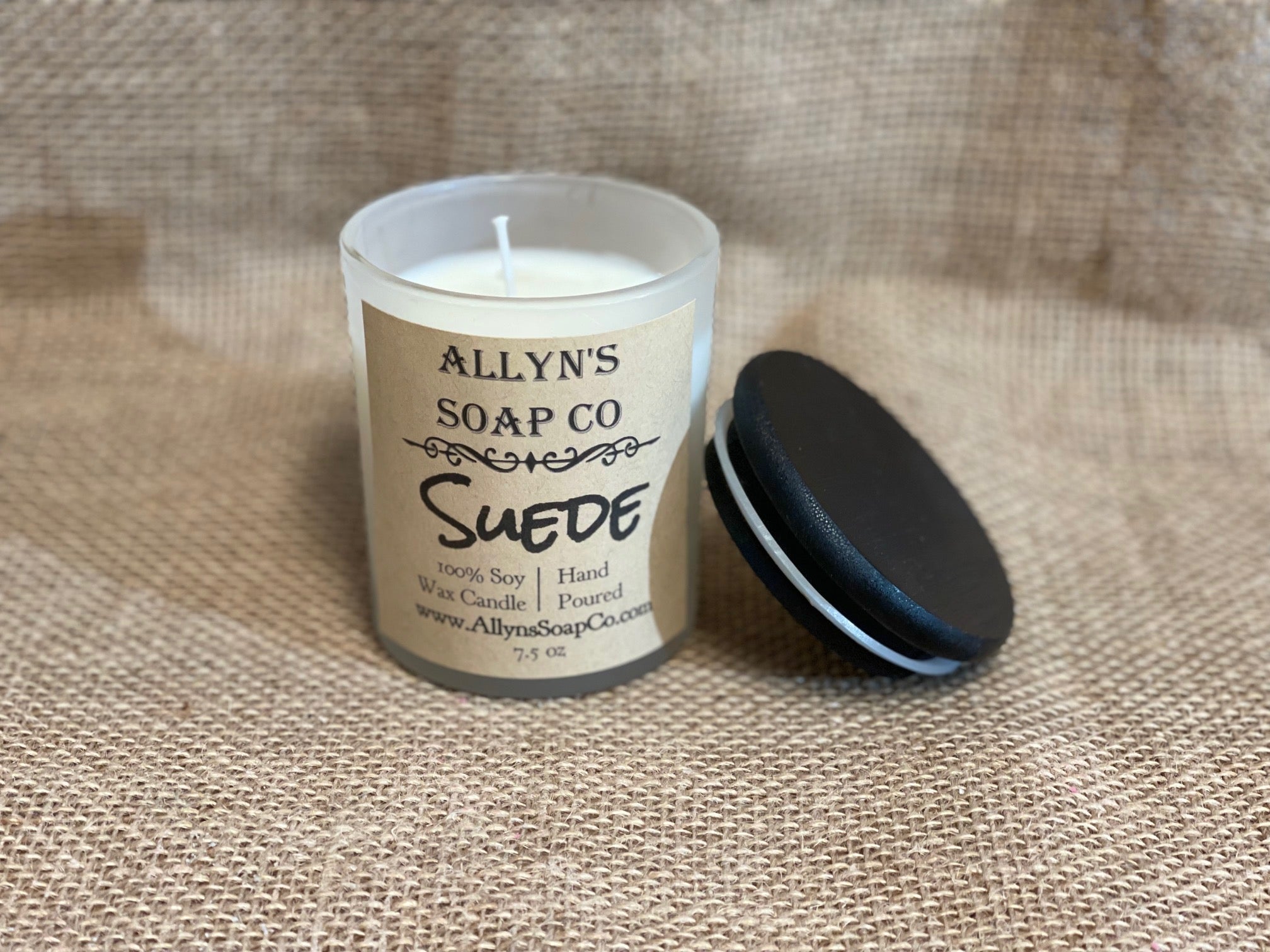 Suede Soy Candle Allyn's Soap Co