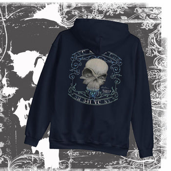 "Toxic"  Men's and Ladies Skull Hoodie Virginia City Motorcycle Company