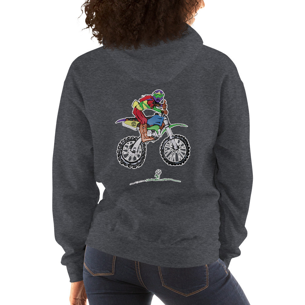 Just Riding - Ladies Dirt Bike Hoodie Virginia City Motorcycle Company