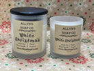 White Christmas Soy Wax Candle Allyn's Soap Co