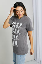 mineB Y'ALL Cowboy Boots Graphic Tee mineB