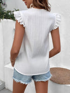 Full Size Ruffled V-Neck Tank Trendsi