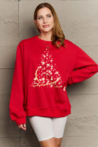 Simply Love Full Size Graphic Round Neck Sweatshirt Trendsi