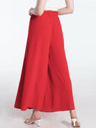 Tied Slit Wide Leg Pants Trendsi