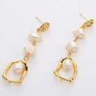 Gold-Plated Freshwater Pearl Earrings Trendsi