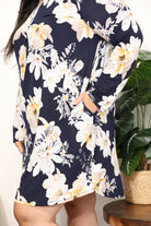 Sew In Love  Full Size Flower Print Shirt Dress Trendsi
