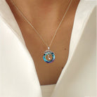 925 Sterling Silver Natural Crystal Pendant Necklace Trendsi