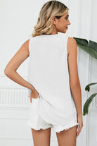 V-Neck Wide Strap Tank Trendsi