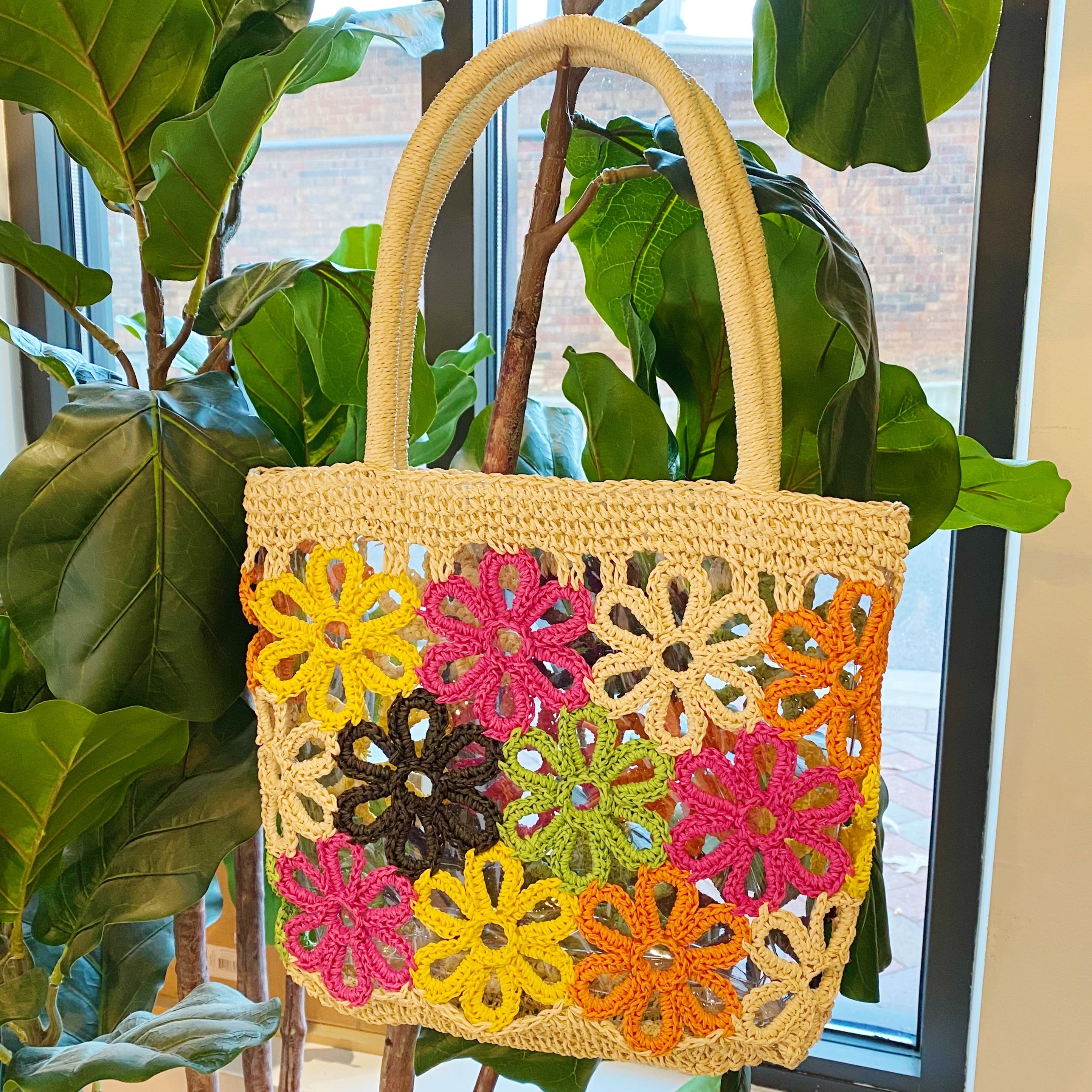 Hand Made Flower Power Tote Ellisonyoung.com