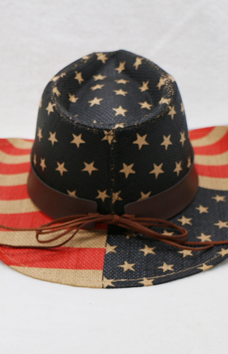 US Flag Print Paper Cloth Hat Trendsi