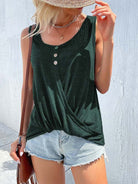 Scoop Neck Wide Strap Tank Trendsi