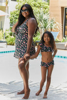 Marina West Swim Clear Waters Two-Piece Swim Set in Black Roses Marina West Swim