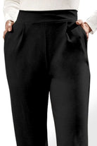 High Waist Straight Pants with Pockets Trendsi