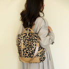 Leopard PU Leather Backpack Bag Trendsi