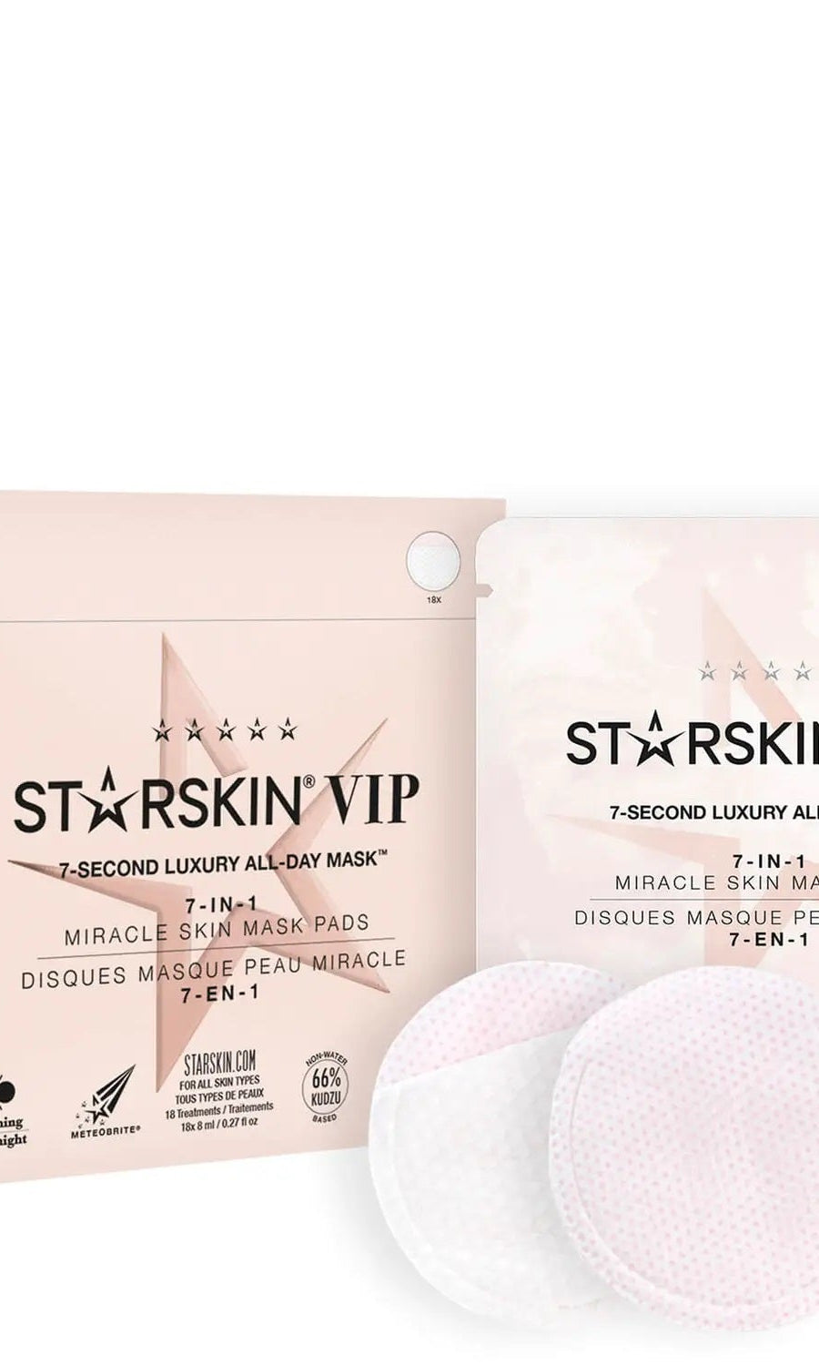 STARSKIN® VIP 7-Second Luxury All-Day Mask 18 Pack,  7-in-1 Miracle Skin Mask Pads Grace Beauty