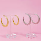 Textured Daily Hoop Earrings Ellisonyoung.com