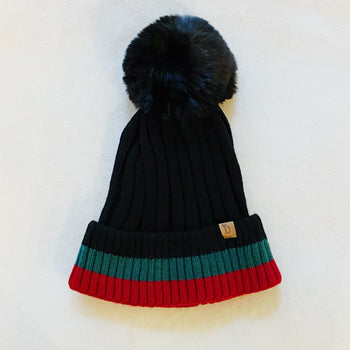 Deluna Stripe Beanie Ellisonyoung.com