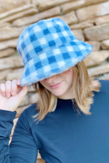 Super Cozy Checkered Bucket Hat Ellisonyoung.com