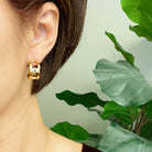 Beautifully Linked Hoop Earrings Ellisonyoung.com