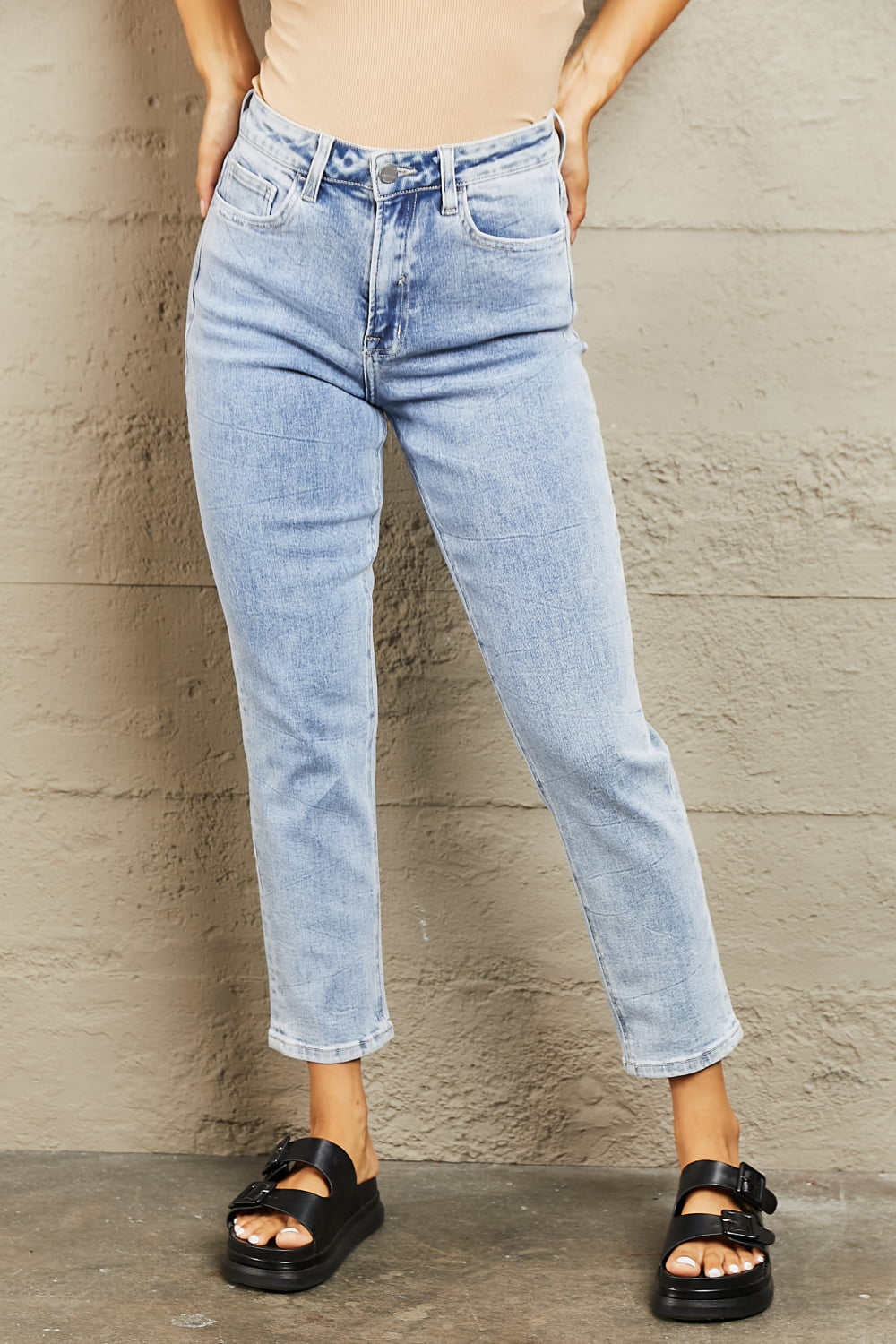 BAYEAS High Waisted Skinny Jeans Trendsi