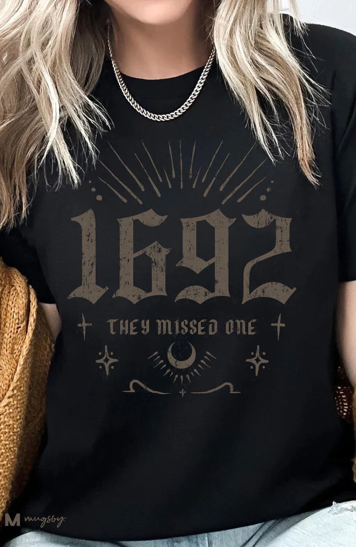 PREORDER: 1692 They Missed One Graphic Tee In Black Ave Shops