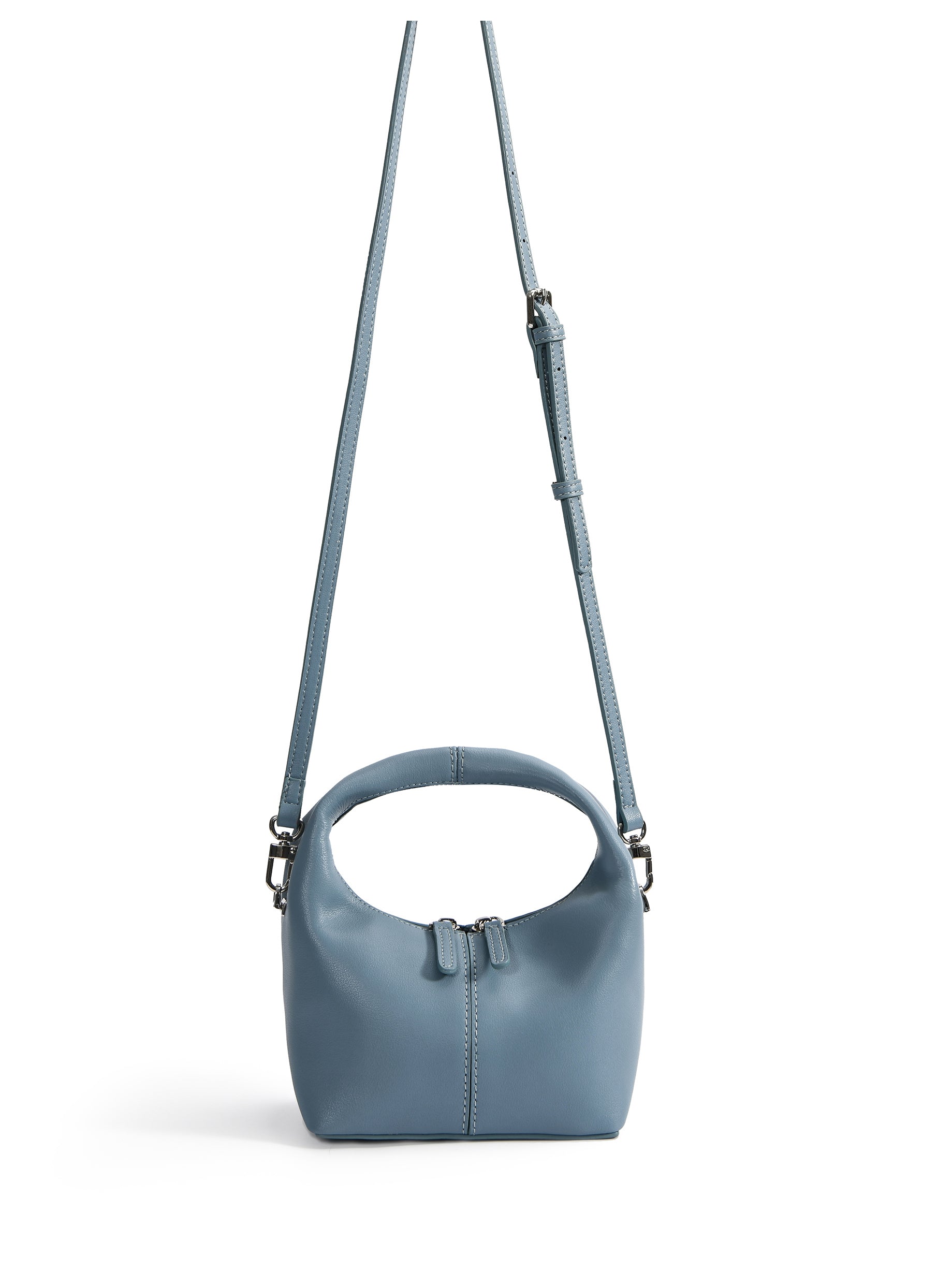 Rebecca Small Cutie Leather Bag, Blue Bob Oré