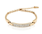 18k Gold Plated Crystal ID Bracelet Bougiest Babe