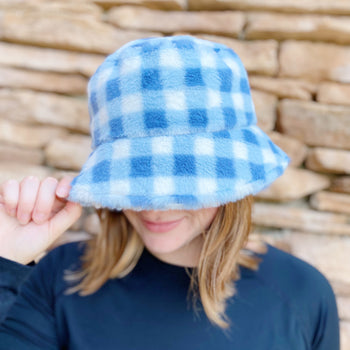 Super Cozy Checkered Bucket Hat Ellisonyoung.com