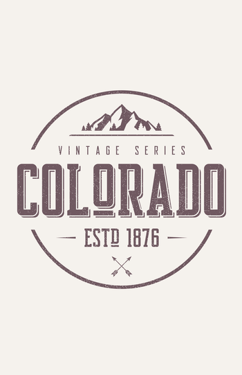 Colorado Vintage Series Crop Top Grey Colorado Threads Clothing