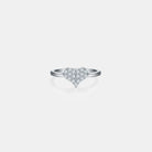 Moissanite 925 Sterling Silver Heart Ring Trendsi