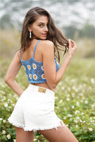 Floral Crochet Cropped Cami Trendsi