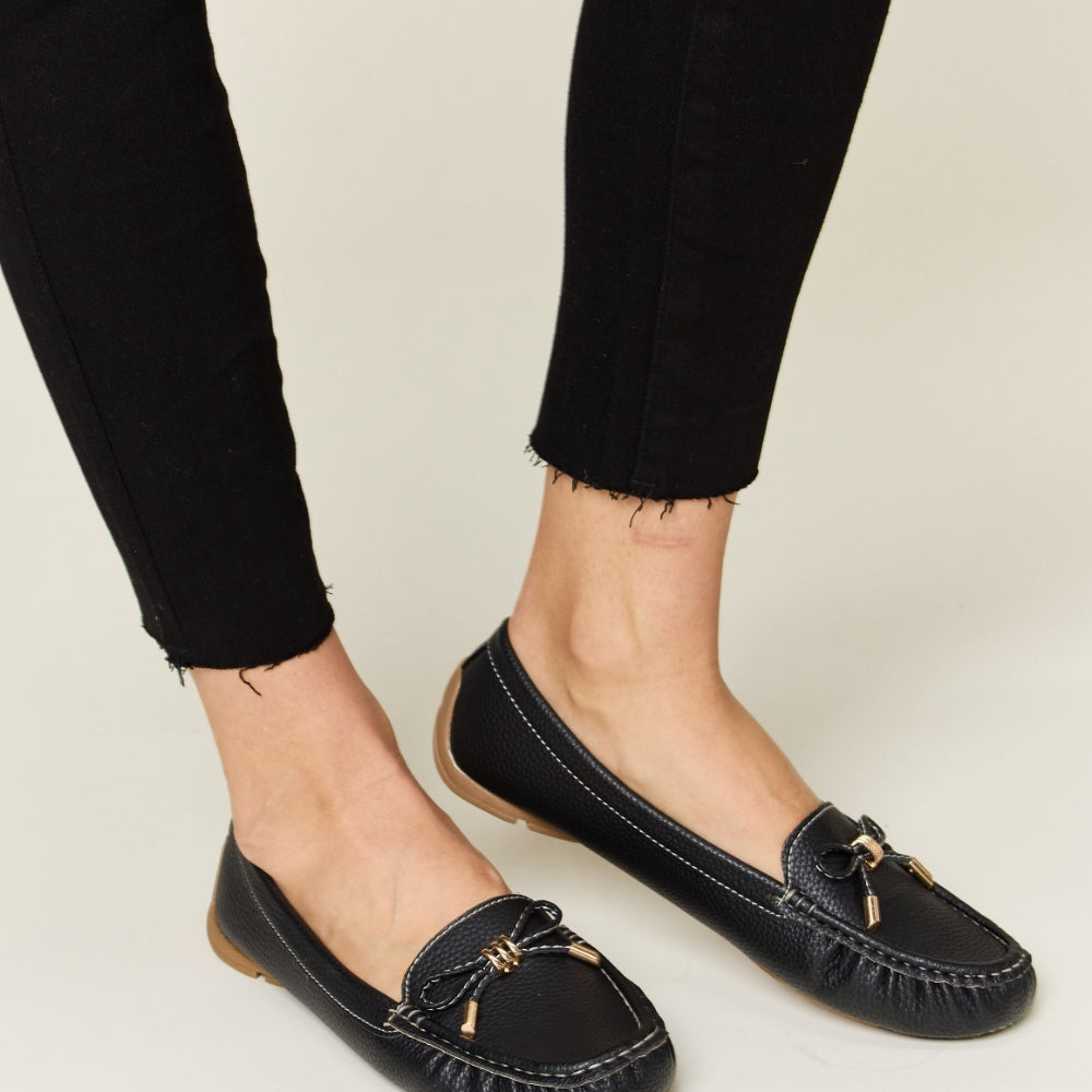 Forever Link Slip On Bow Flats Loafers Trendsi