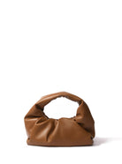 Marshmallow Croissant Bag in Soft Leather, Caramel Bob Oré