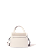 Evelyn Bag in Canvas and Genuine Leather, White Bob Oré