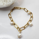 Freshwater Pearl Chain Bracelet Bougiest Babe