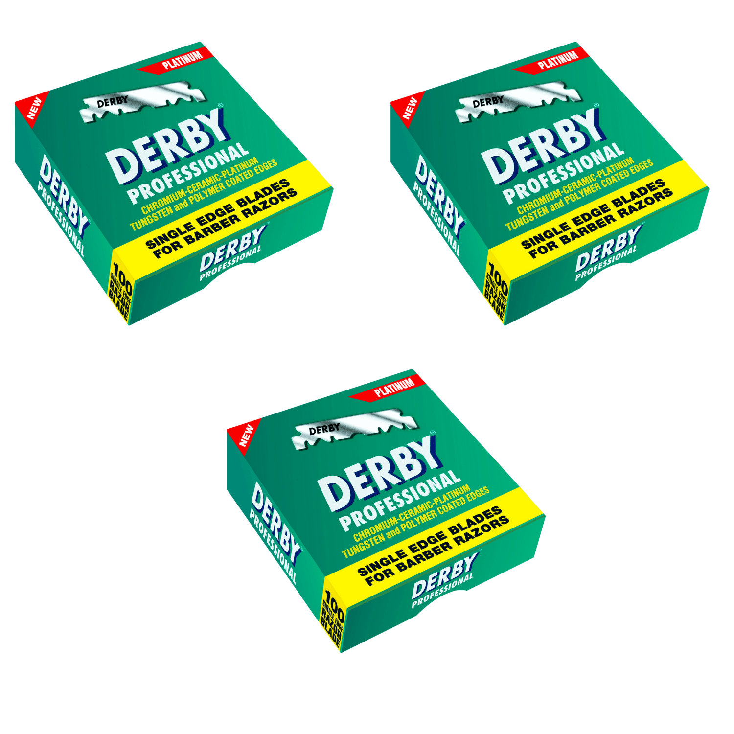 Derby Prof Single Edge Razor Blades 100ct BarberSets