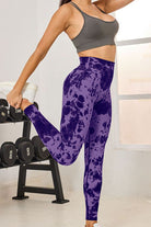 Tie-Dye High Waist Active Leggings Trendsi