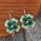 Lucky Clover Acrylic Dangle Earrings Trendsi