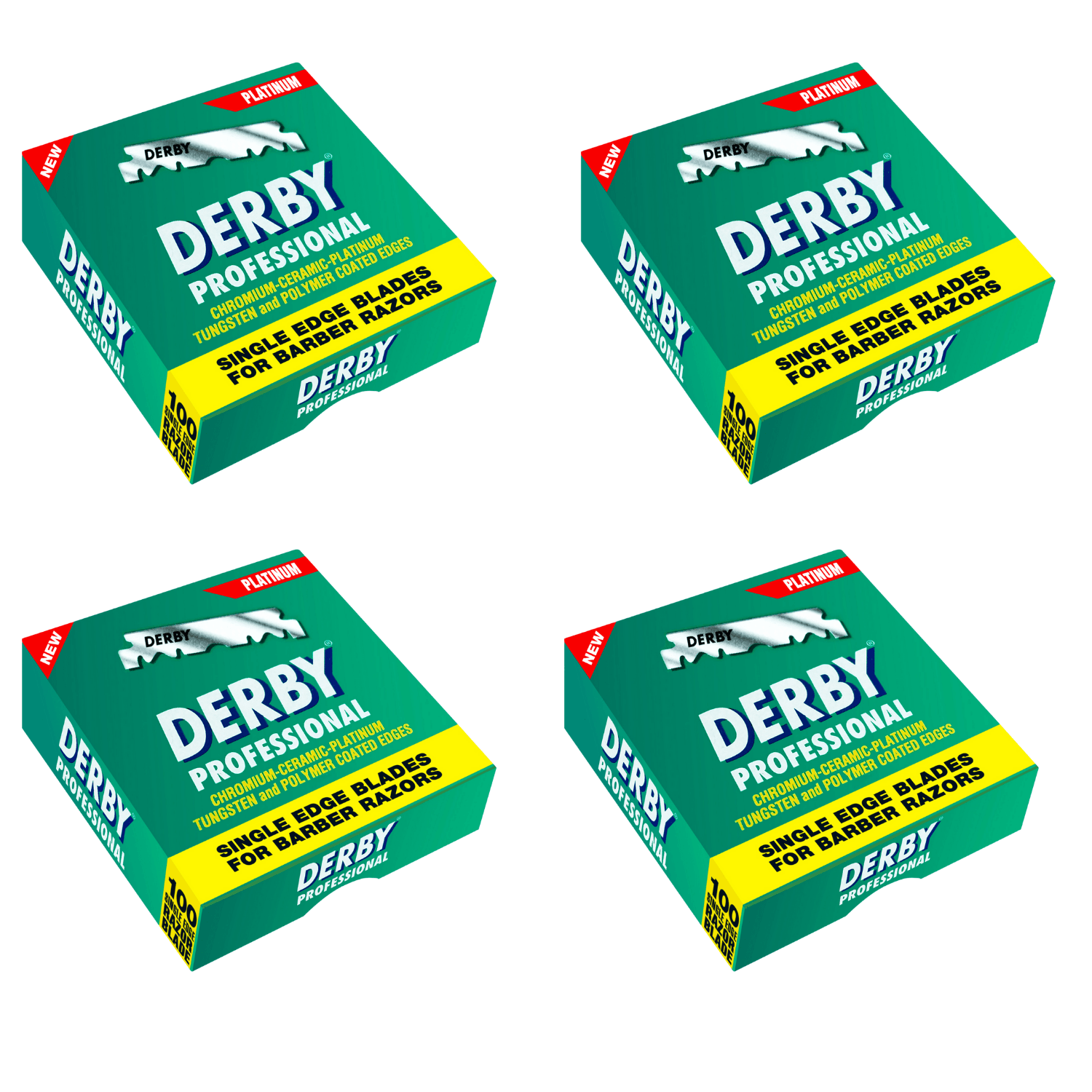 Derby Prof Single Edge Razor Blades 100ct BarberSets