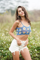 Floral Crochet Cropped Cami Trendsi