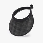 Solid Adjustable Weave Visor Trendsi