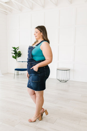 Judy Blue Agnes Denim Overall Dress |   |  Casual Chic Boutique