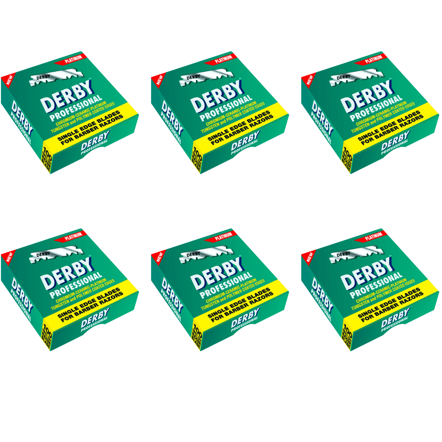 Derby Prof Single Edge Razor Blades 100ct BarberSets