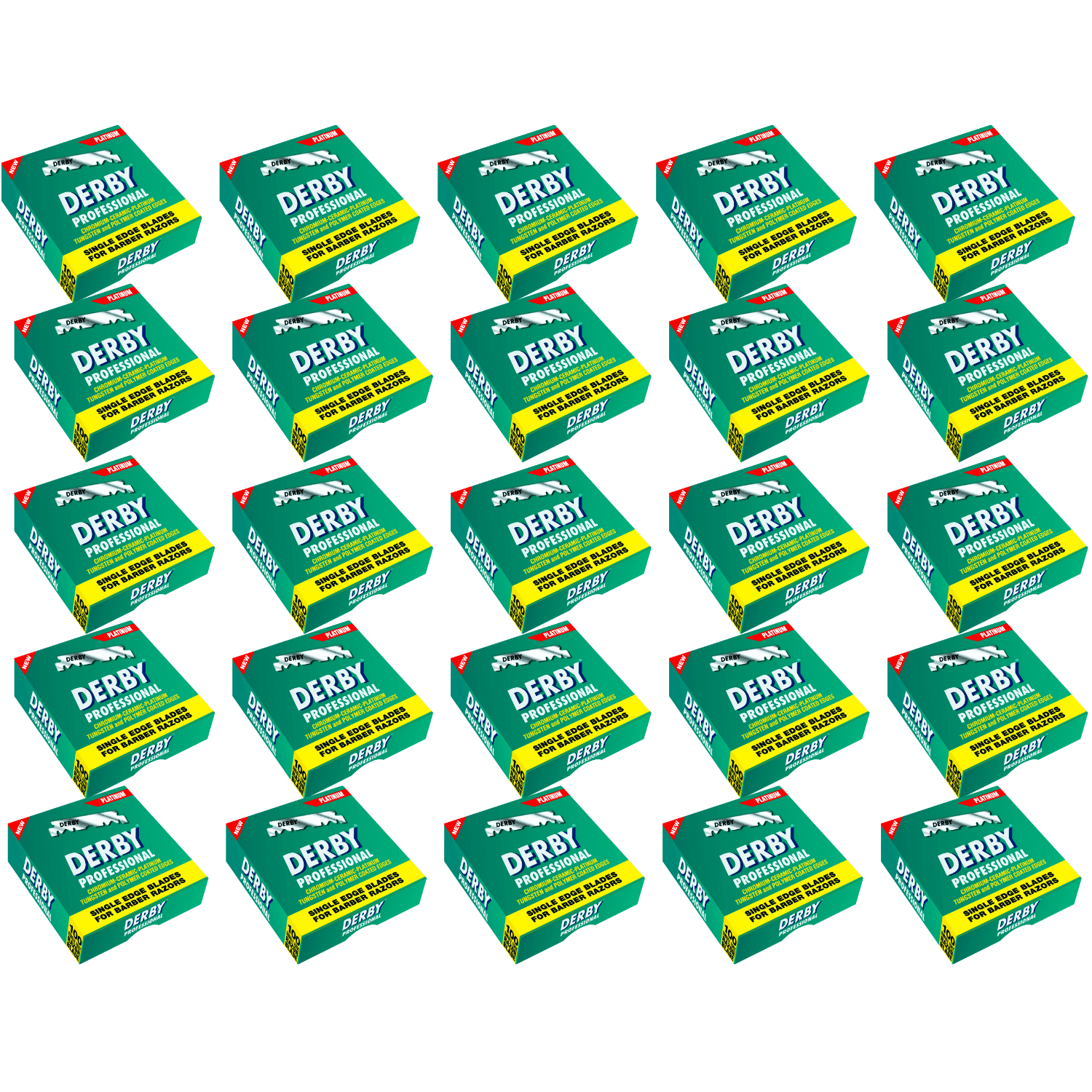 Derby Prof Single Edge Razor Blades 100ct BarberSets